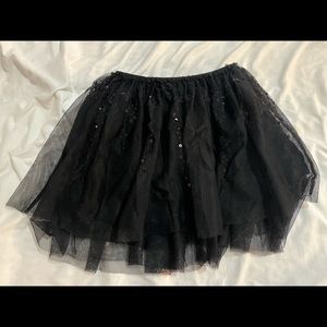Girls Size M Sparkle Skirt with Built in Shorts
